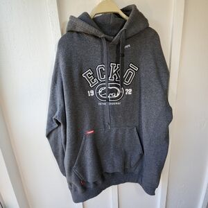 Vintage Ecko Unltd Rhino Hoodie Gray Marc Ecko Y2K Pull Over Size XL